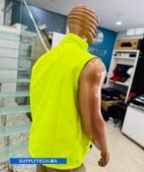 Gilet Imperméable jaune fluo Unisexe – intérieure polaire – Image 2