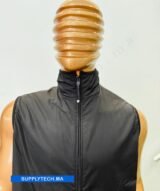 Gilet Imperméable Noir Unisexe – intérieure polaire – Image 3