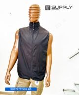 Gilet Imperméable Noir Unisexe – intérieure polaire