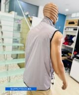 Gilet Imperméable gris claire Unisexe – intérieure polaire – Image 2