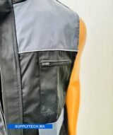 Gilet de Travail Luxe Multipoches Noir-Gris – Image 5