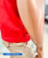 Gilets de travail rouge sans manches multipoches – Image 3