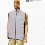 Gilet Imperméable gris claire Unisexe – intérieure polaire