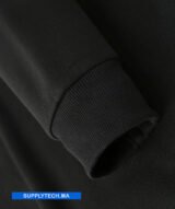 Sweat noir unisexe sans capuche - polycoton – Image 7