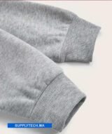 Sweat gris chiné unisexe sans capuche - polycoton – Image 5