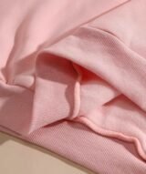 Sweat à capuche rose claire unisexe avec Poche Kangourou - polycoton – Image 3