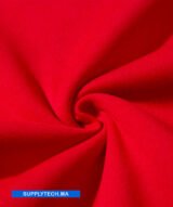 Sweat Rouge unisexe sans capuche - polycoton