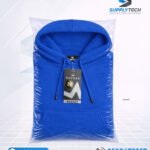 Sweat à capuche bleu roi unisexe avec Poche Kangourou - polycoton