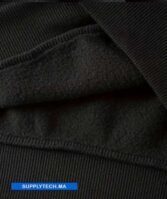 Sweat à capuche premium noir unisexe avec Poche Kangourou-coton – Image 8