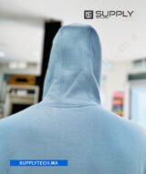 Sweat à Capuche bleu ciel unisexe avec Poche Kangourou - polycoton – Image 7
