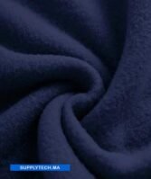 Sweat bleu foncé unisexe sans capuche - polycoton – Image 2