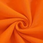 Sweat orange unisexe sans capuche - polycoton