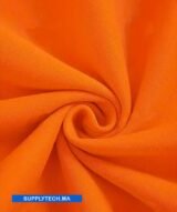 Sweat à capuche orange unisexe avec Poche Kangourou - polycoton – Image 8