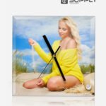 Horloge en Verre Carré pour Sublimation - 20×20 cm