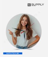 Horloge en Verre Ronde pour Sublimation - 20 cm de Diamètre