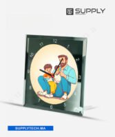 Horloge en Verre Miroir Carré pour Sublimation - 20×20 cm – Image 3