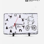 Horloges A4 en ardoise vierges pour sublimation - Format 20x30 cm