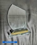 Trophée bouclier Transparent en Cristal - Gravure Laser et Marquage UV – Image 5