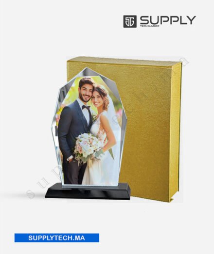 Petit Trophée Polygone en Cristal pour Sublimation - PF01