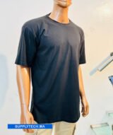 T-shirt noir Oversize essentiel - 180 g/m² – Image 4