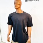 T-shirt noir Oversize essentiel - 180 g/m²