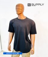 T-shirt noir Oversize essentiel - 180 g/m²