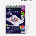 Papier A4 de Sublimation 100g Dos blanc - Pack de 100 Feuilles