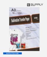 Papier A3 de Sublimation 100g Dos Rose - Pack de 100 Feuilles – Image 3