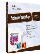 Papier A4 de Sublimation 100g Dos Rose - Pack de 100 Feuilles – Image 4