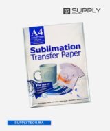 Papier A4 de Sublimation 100g Dos Rose - Pack de 100 Feuilles