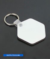 Porte-Clés Hexagonale en MDF pour Sublimation – Image 2