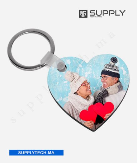 Porte-Clés heart en MDF pour Sublimation