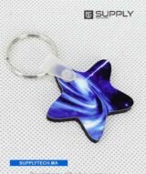 Porte-Clés étoile en MDF pour Sublimation