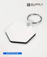 Porte-Clés Hexagonale en MDF pour Sublimation – Image 4
