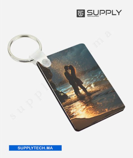 Porte-Clés rectangulaire en MDF pour Sublimation