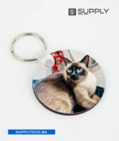 Porte-Clés Rond en MDF pour Sublimation