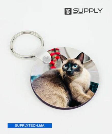 Porte-Clés Rond en MDF pour Sublimation