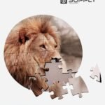 Puzzles rond de sublimation - Diamètre 20 cm