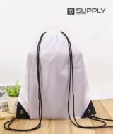 Sac à dos blanc en polyester imperméable personnalisable - 34 x 45 cm – Image 5