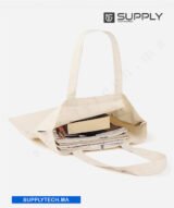 Tote Bag Large en Canvas 230g avec Poche Zippée – Personnalisable – Image 4