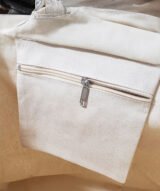 Tote Bag Large en Canvas 230g avec Poche Zippée – Personnalisable – Image 3