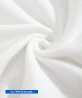 Sweat à capuche blanc unisexe avec Poche Kangourou - polycoton – Image 2