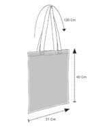 Tote Bag en Coton 40x30 cm Personnalisable -Coton Naturel – Image 5