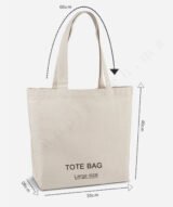 Tote Bag Large en Canvas 230g avec Poche Zippée – Personnalisable – Image 2