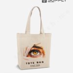 Tote Bag Small en Canvas 230g avec Poche Zippée – Personnalisable
