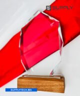 Trophée polygone Transparent en Cristal - Gravure Laser et Marquage UV – Image 5