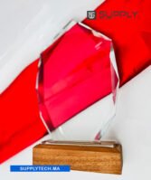 Trophée polygone Transparent en Cristal - Gravure Laser et Marquage UV – Image 5