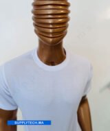 T-shirts blanc essentiel coton unisexe - manches courtes – Image 5