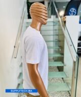 T-shirts blanc essentiel coton unisexe - manches courtes – Image 2