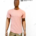 T-shirts saumon essentiel coton unisexe - manches courtes